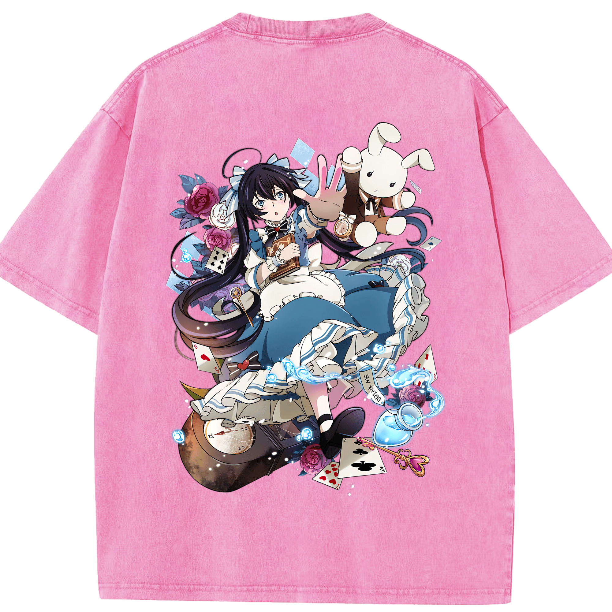 （画像用） 文豪ストレイドッグス Bungo Stray Dogs 綿100% ヴィンテージ風 半袖Tシャツ（背面プリント）